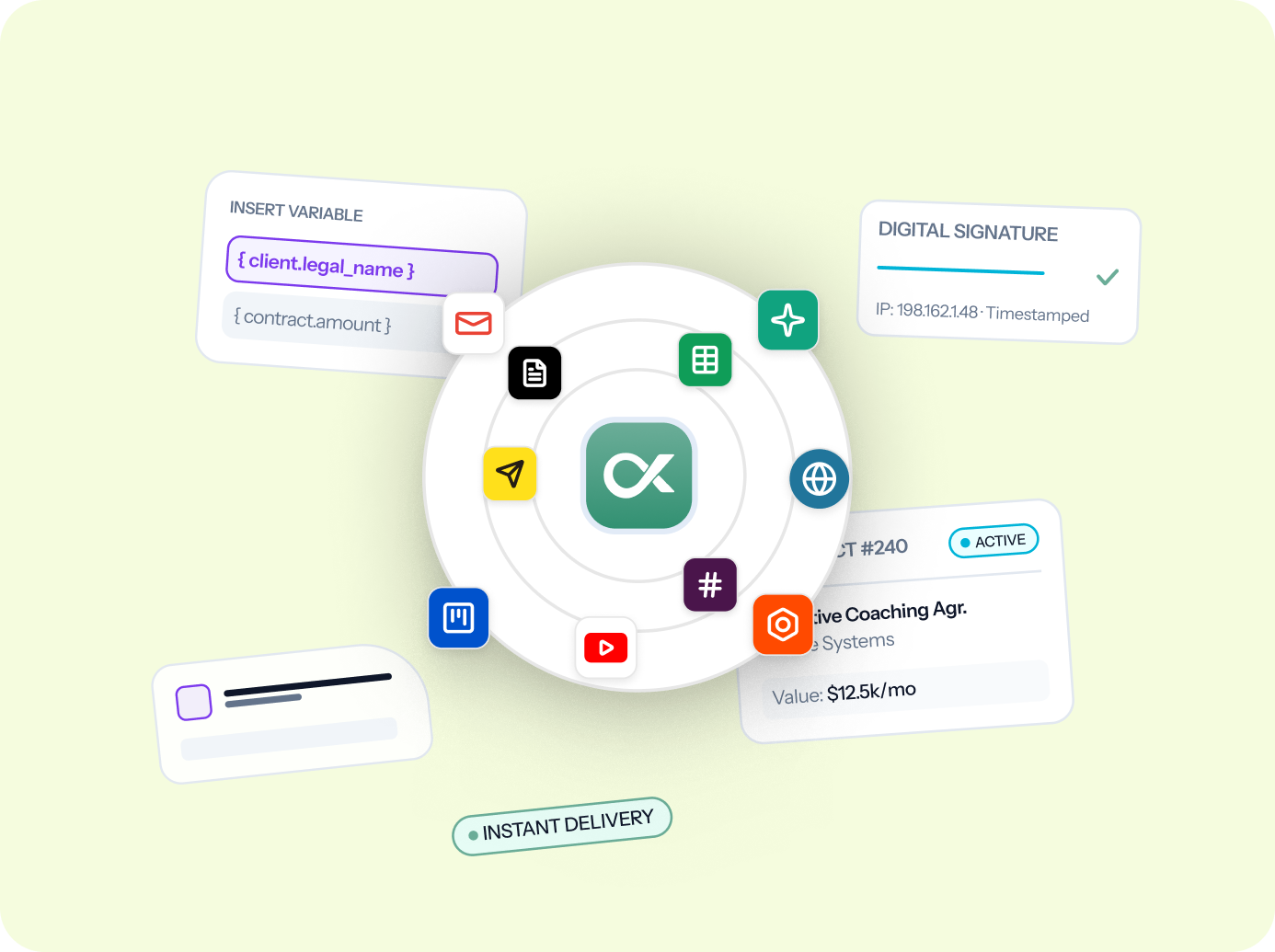 New leads, signed clients and payments in your own account. One dashboard, zero chasing.
